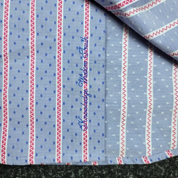 Robert Graham Classic Fit French Cuff Shirt Men's Size Medium Floral Striped - Picture 5 of 10